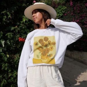 Van Gogh Sunflowers Crewneck